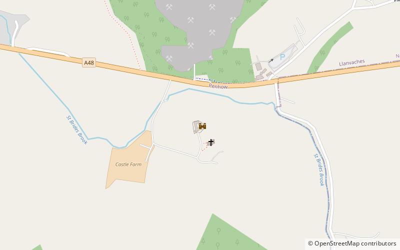 Penhow Castle location map