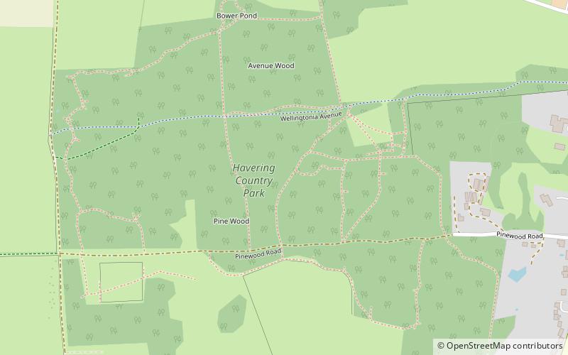 Havering Country Park location map