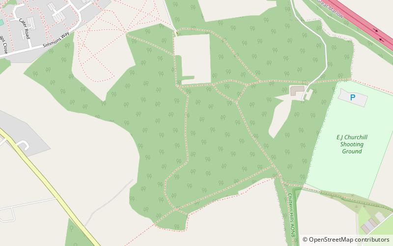 Widdenton Park Wood location map