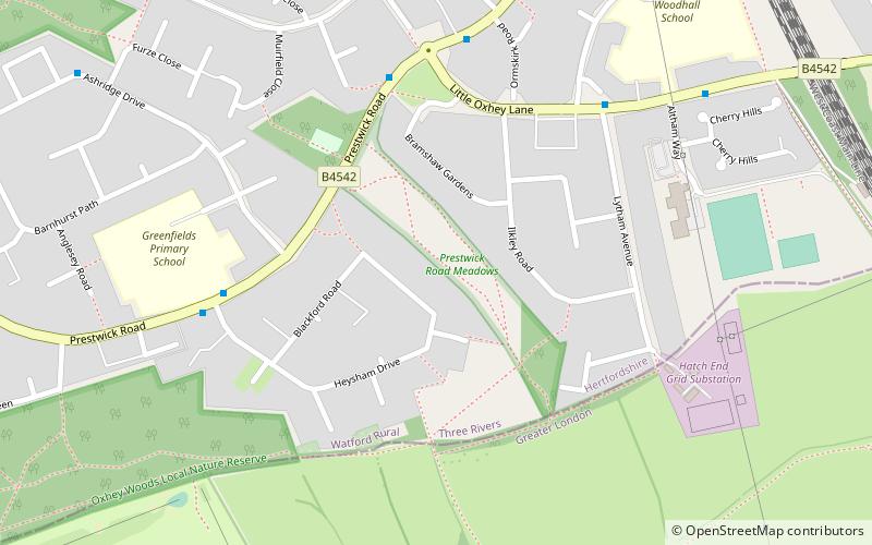 Prestwick Road Meadows location map