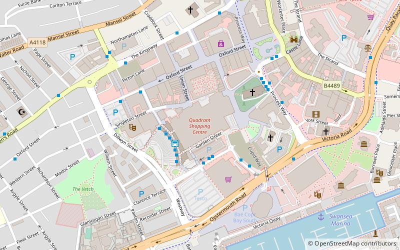 Quadrant Shopping Centre location map