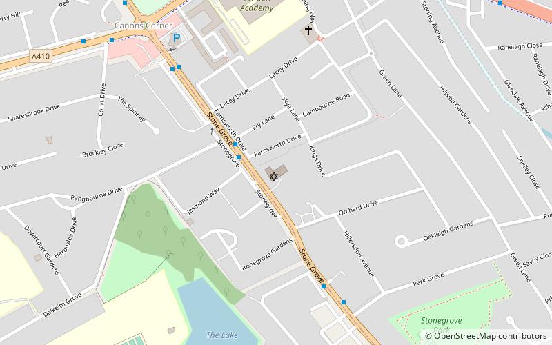 Edgware & Hendon Reform Synagogue location map