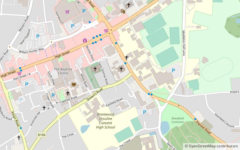 Bishop of Brentwood location map