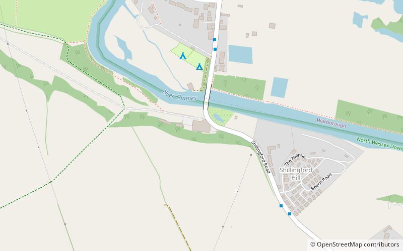 Shillingford Bridge location map