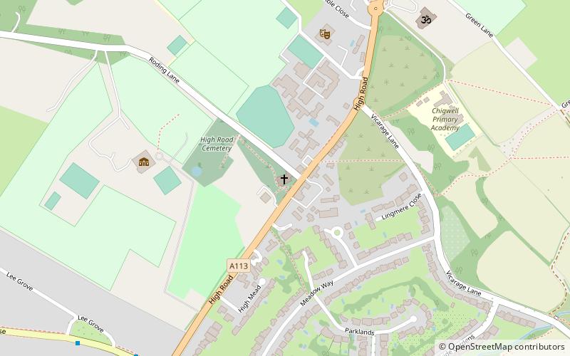 Chigwell School location map