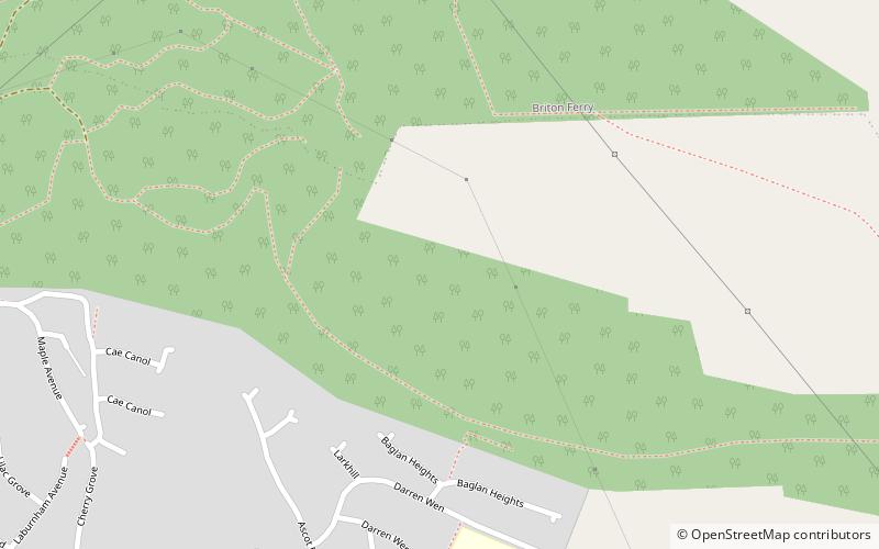 craig ty isaf park lesny afan location map