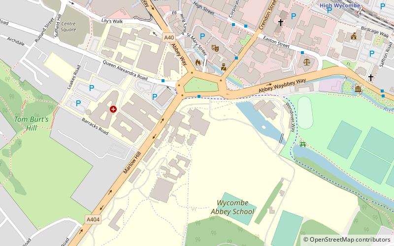 Wycombe Abbey location map
