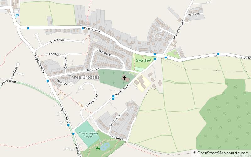 Capel Y Crwys location map