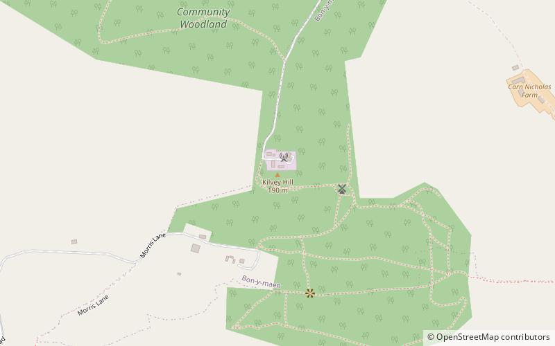 Kilvey Hill location map