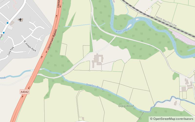 Abbaye de Llantarnam location map