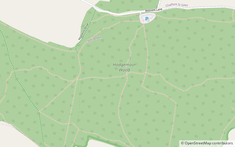 Hodgemoor Wood location map