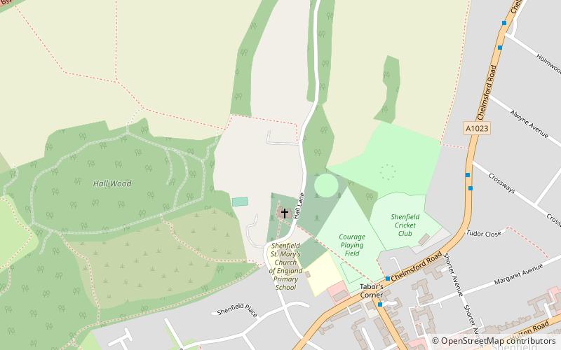 Shenfield Hall location map