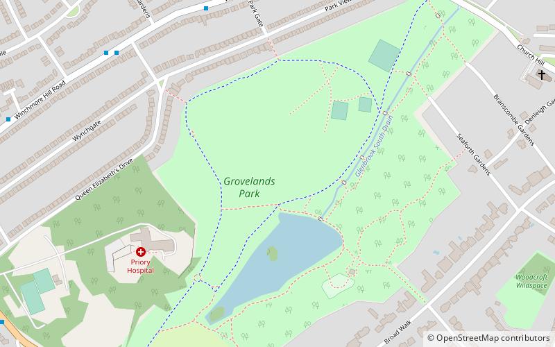 Grovelands Park location map