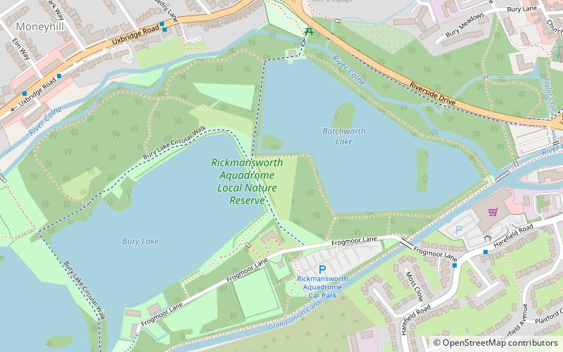Rickmansworth Aquadrome location map