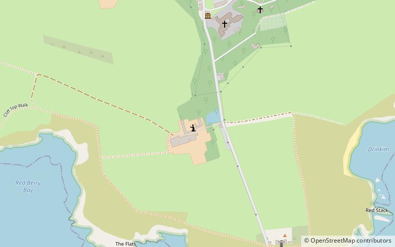 Caldey Priory location map