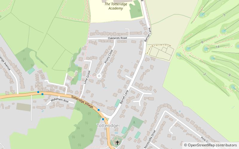 Totteridge location map