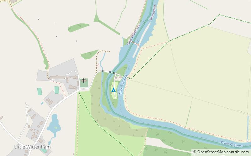 Little Wittenham Bridge location map