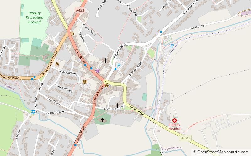 Tetbury Woolsack Races location map