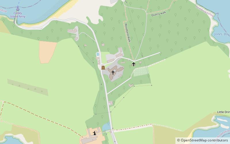 Caldey Island location map