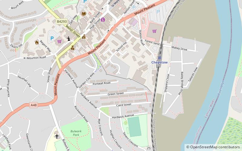 Chepstow Port Wall location map