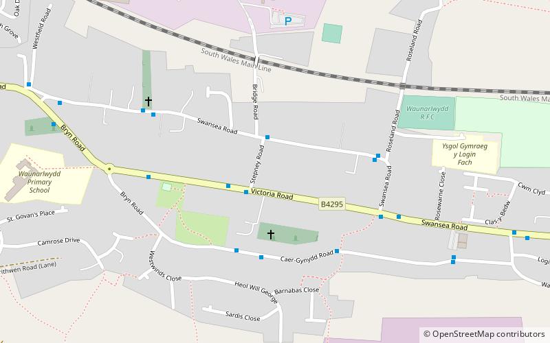 waunarlwydd swansea location map