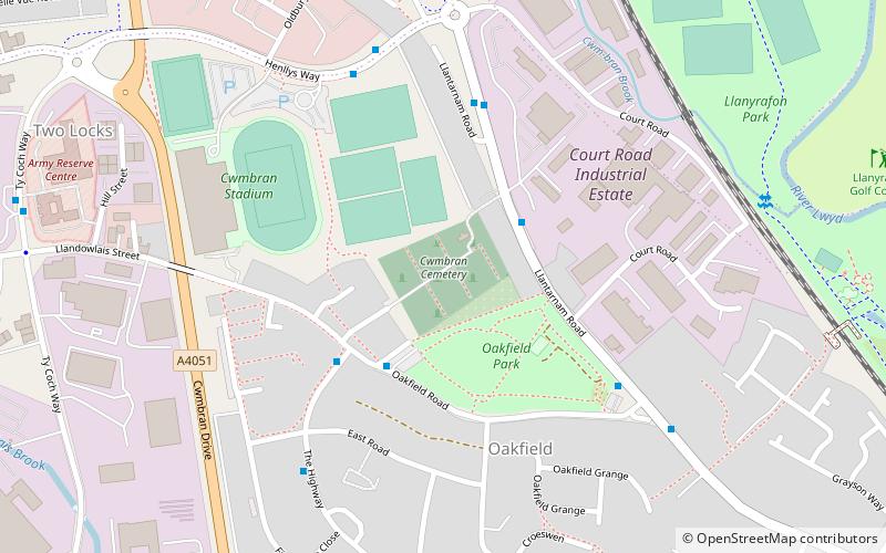 Cwmbran Stadium location map