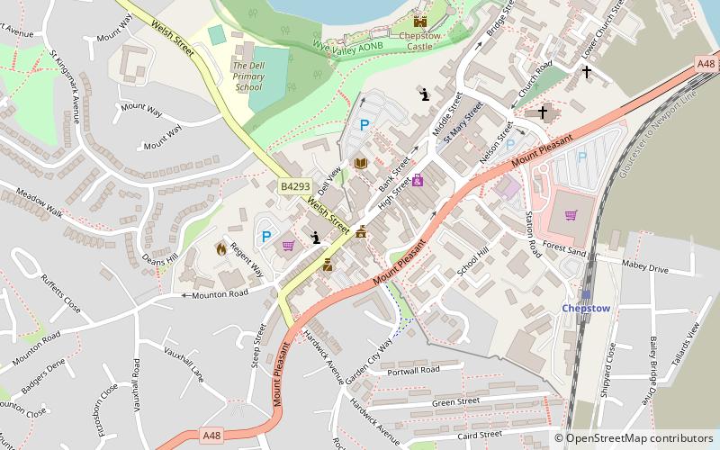 Chepstow Town Gate location map