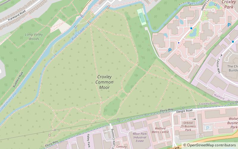 Croxley Common Moor location map