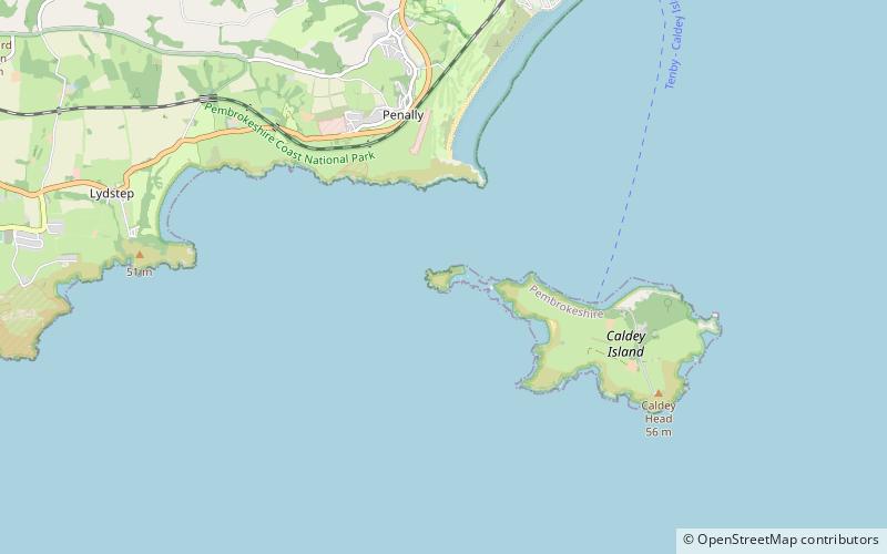 st margarets island tenby location map