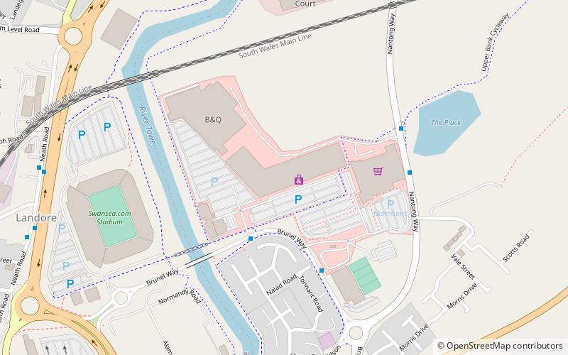 Morfa Shopping Park location map