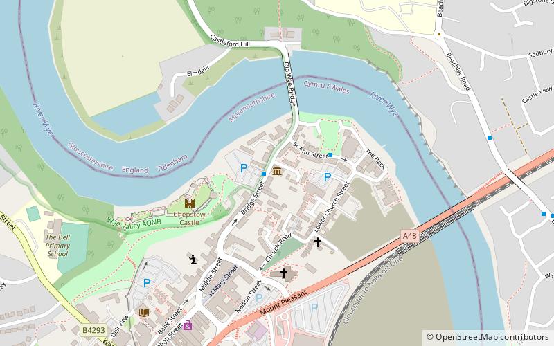 Chepstow Museum location map