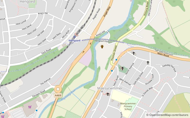 Hengoed Viaduct location map