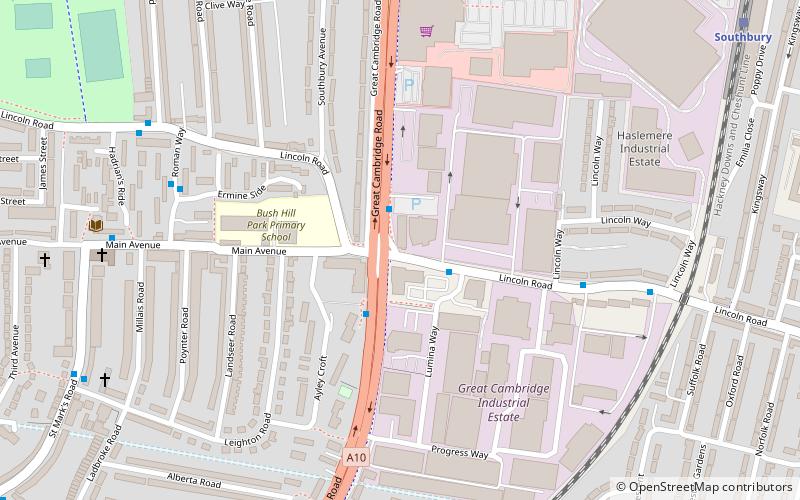 Borough londonien d'Enfield location map