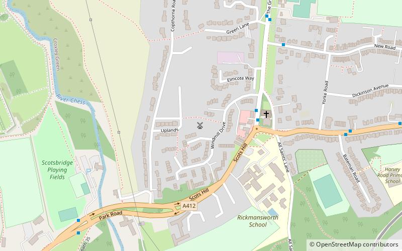 Croxley Green Windmill location map