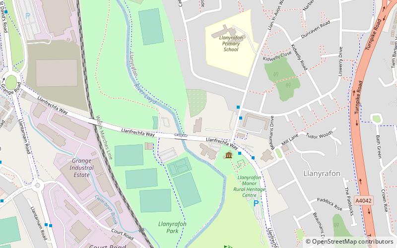 Llanyrafon Manor location map