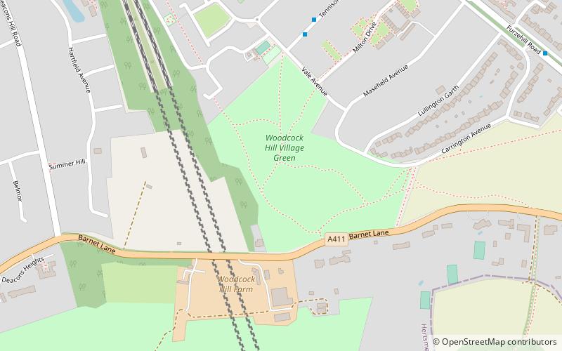 Woodcock Hill Village Green location map