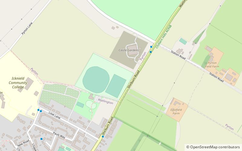 ox postcode area watlington location map