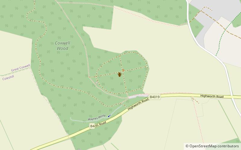 Badbury Hill location map