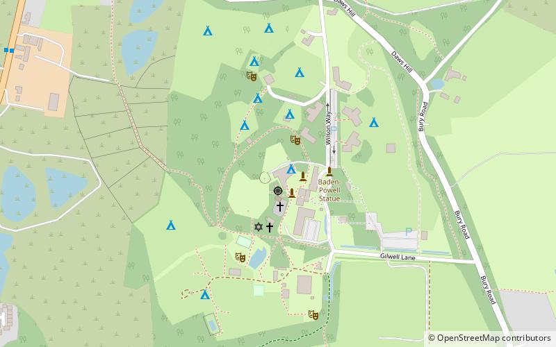 Gilwell Park location map