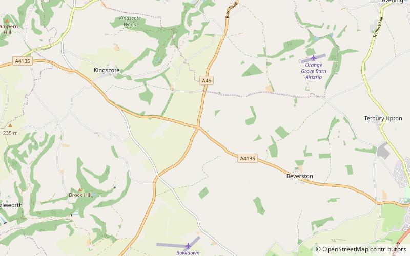 Calcot Manor location map