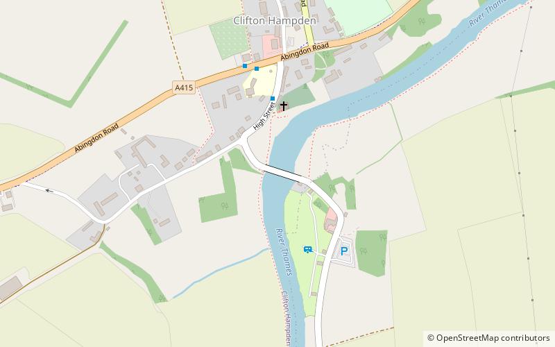 Clifton Hampden Bridge location map