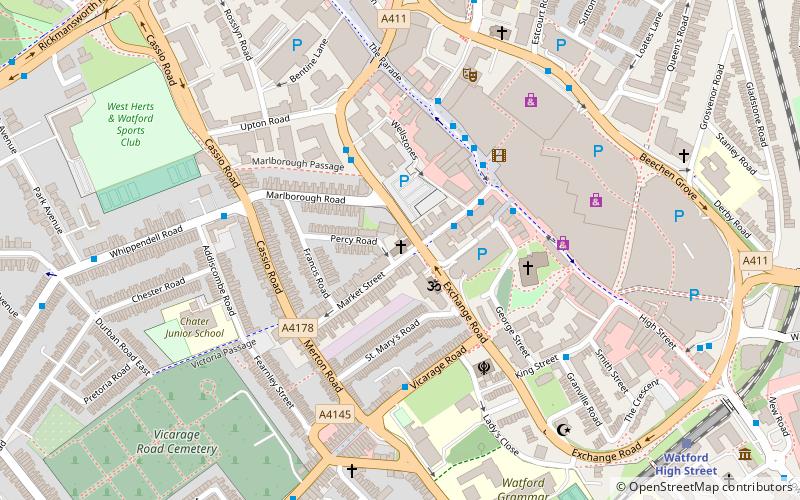 Holy Rood Church location map