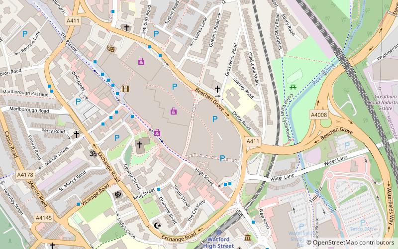 Atria Watford Shopping Centre location map