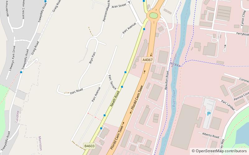 trewyddfa swansea location map