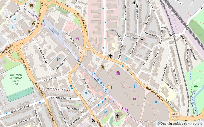 Watford Palace Theatre location map