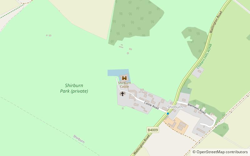 Shirburn Castle location map
