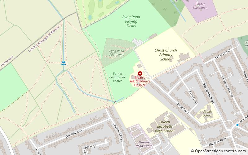 Barnet Countryside Centre location map