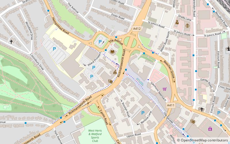 Watford Town Hall location map