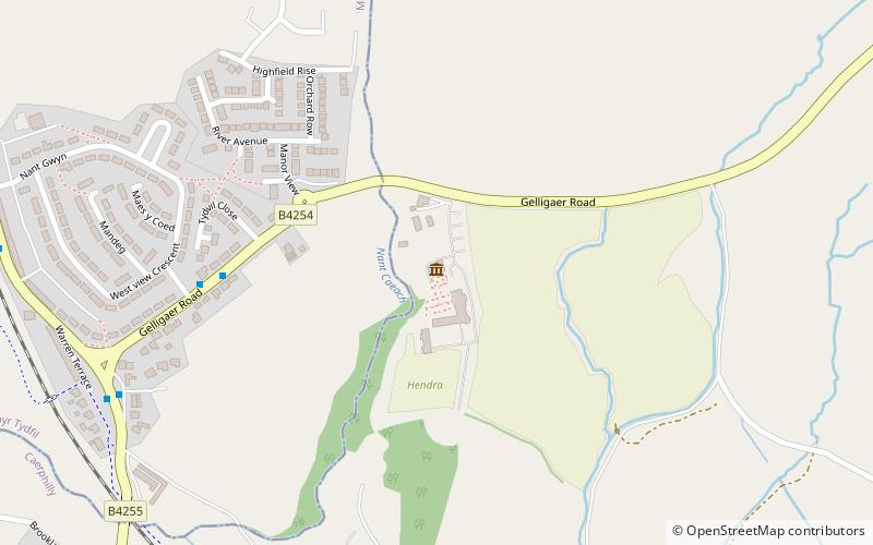 Llancaiach Fawr location map