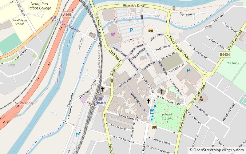 neath indoor market location map